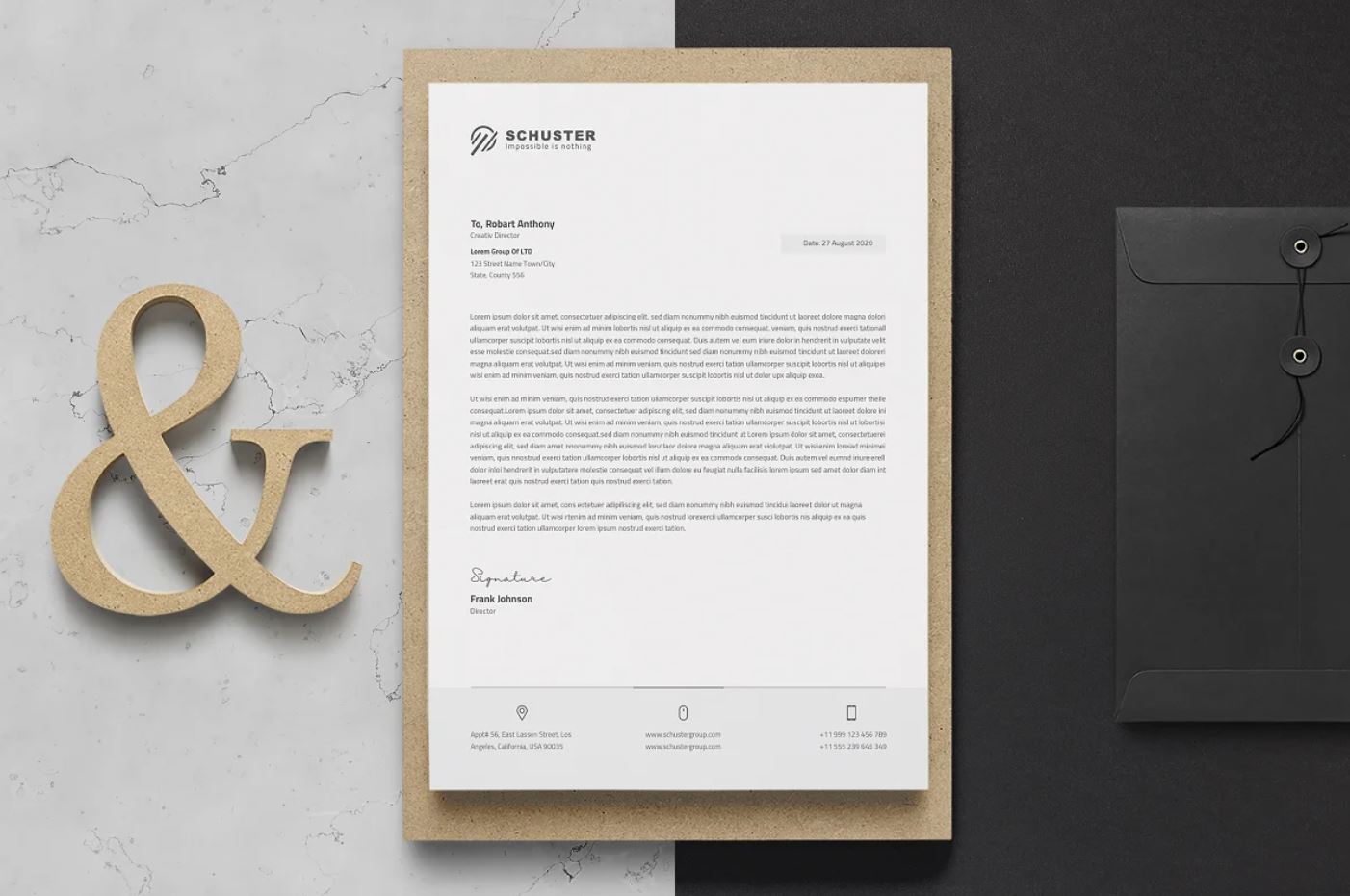 Creative and Clean Letterhead Design for Branding