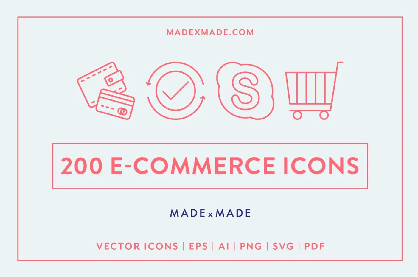 200 Unique E-Commerce Symbols Download