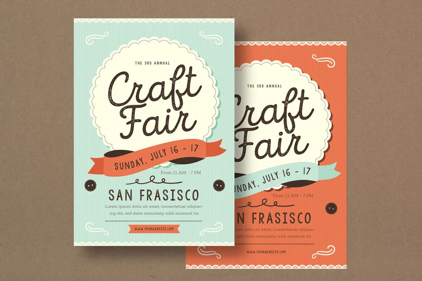 Craft Fair Promotional Flyer Template