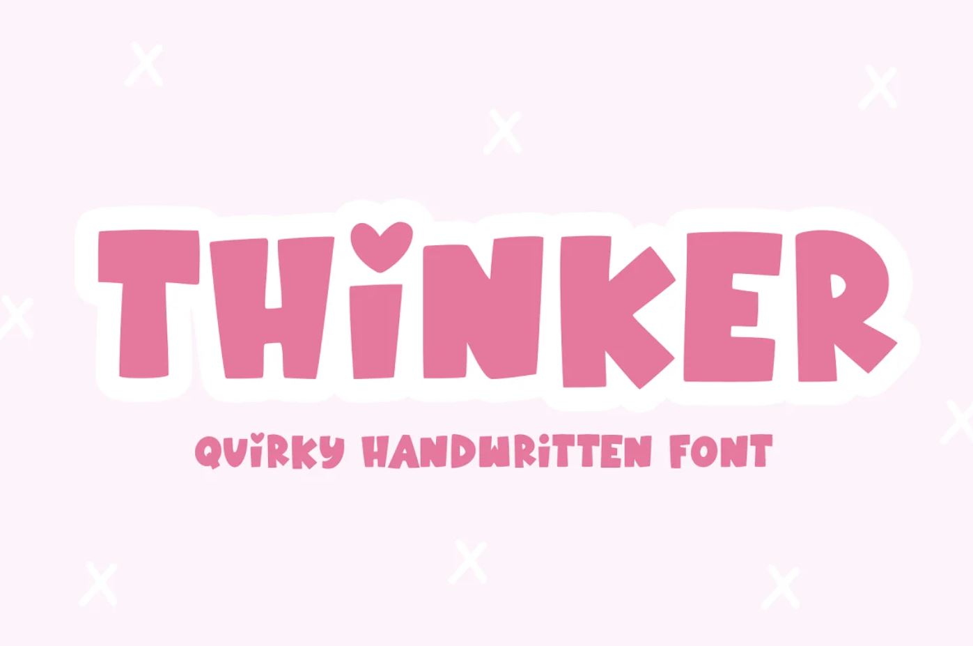 Quirky handwritten display font for kids related projects