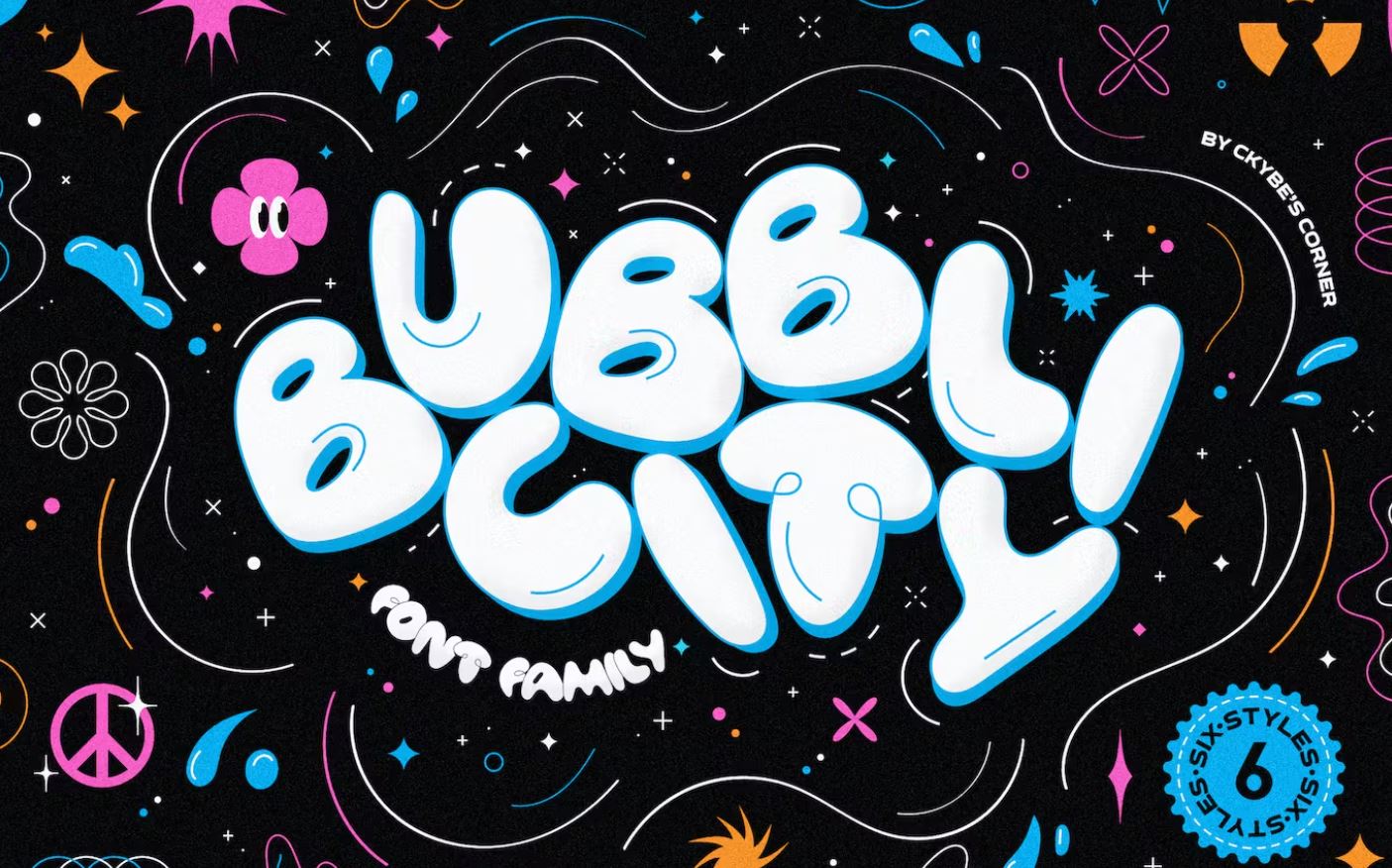 Cute and party style display font