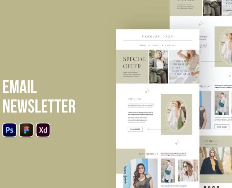 15+ Free Fashion Email Marketing Template PSD