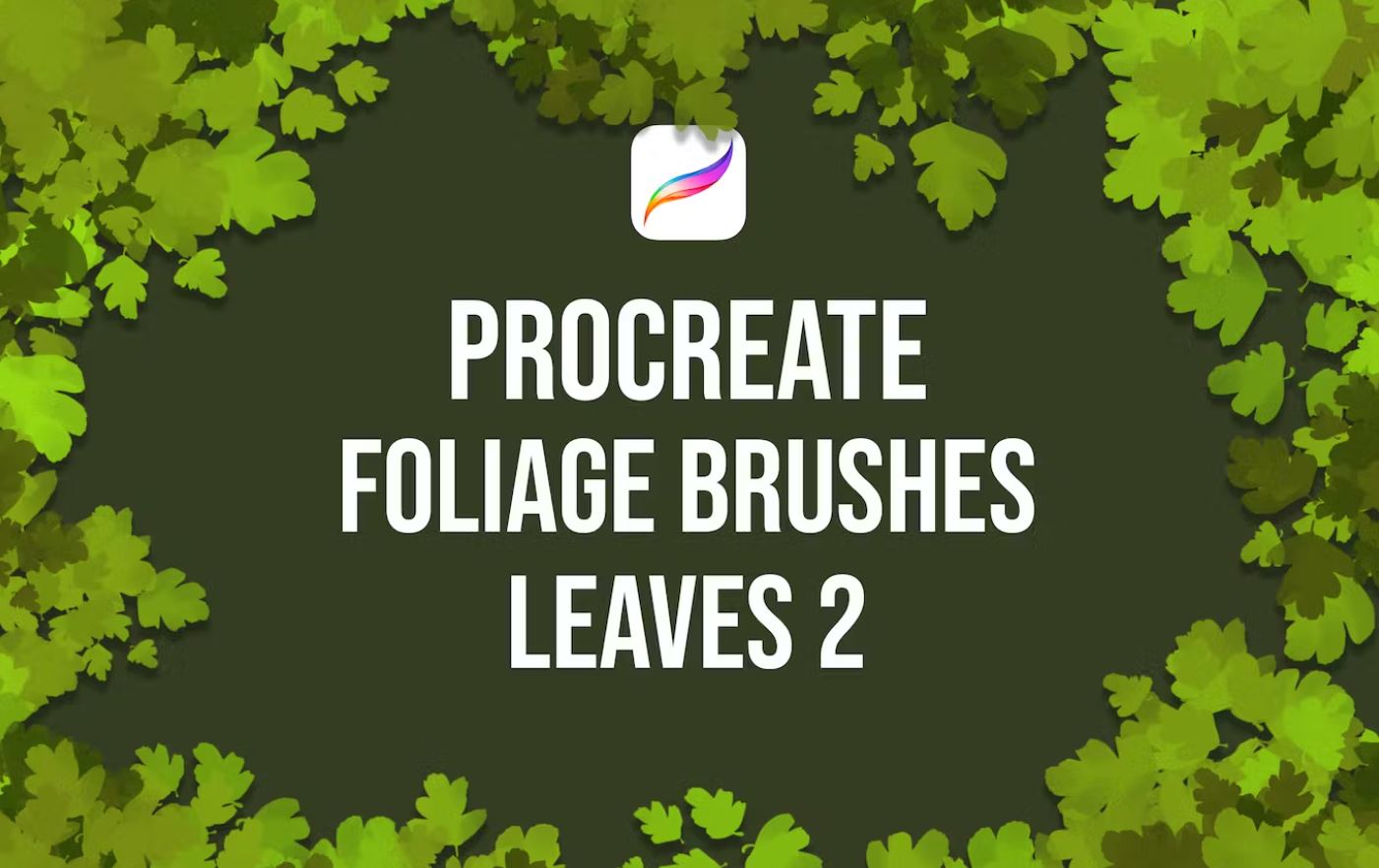 Unique tree leaves brushes set for Procreate
