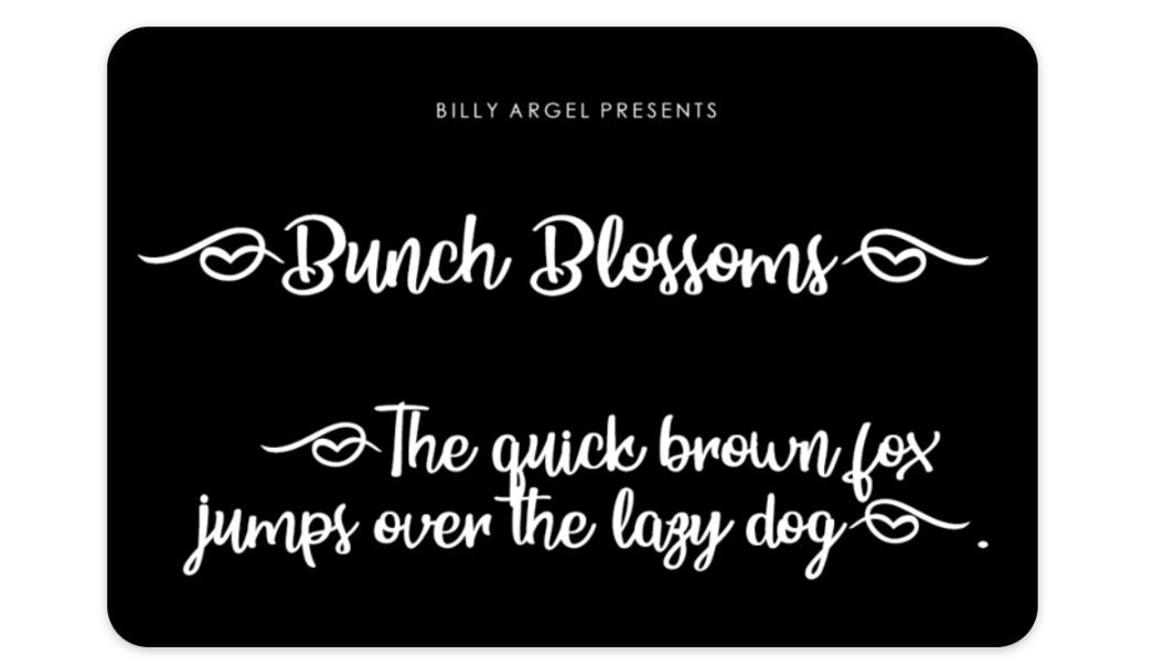 Free Blossoms Style Font