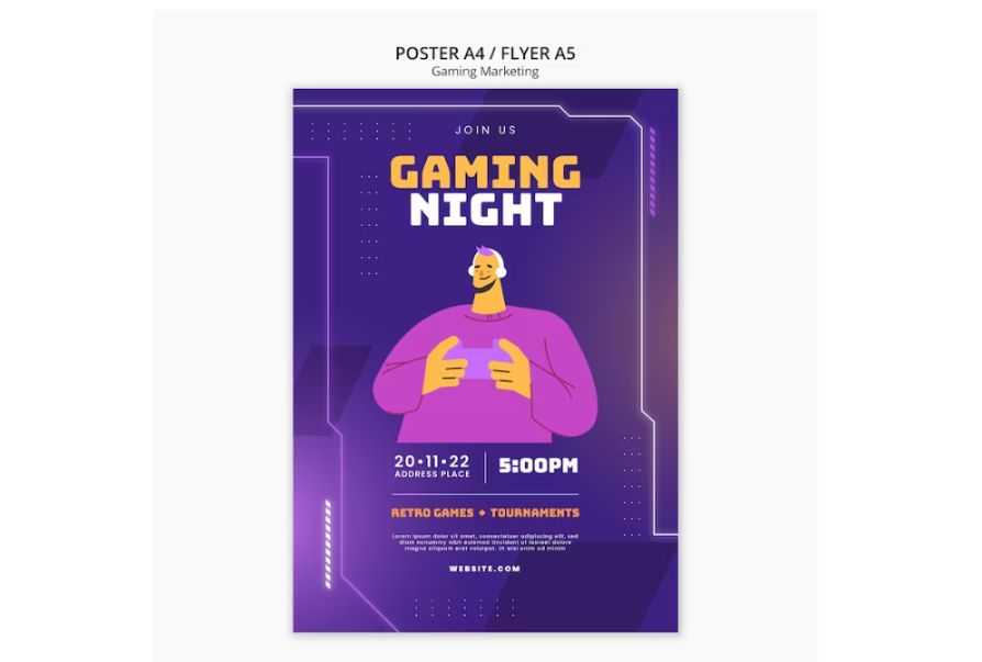 Free Gaming Poster Design