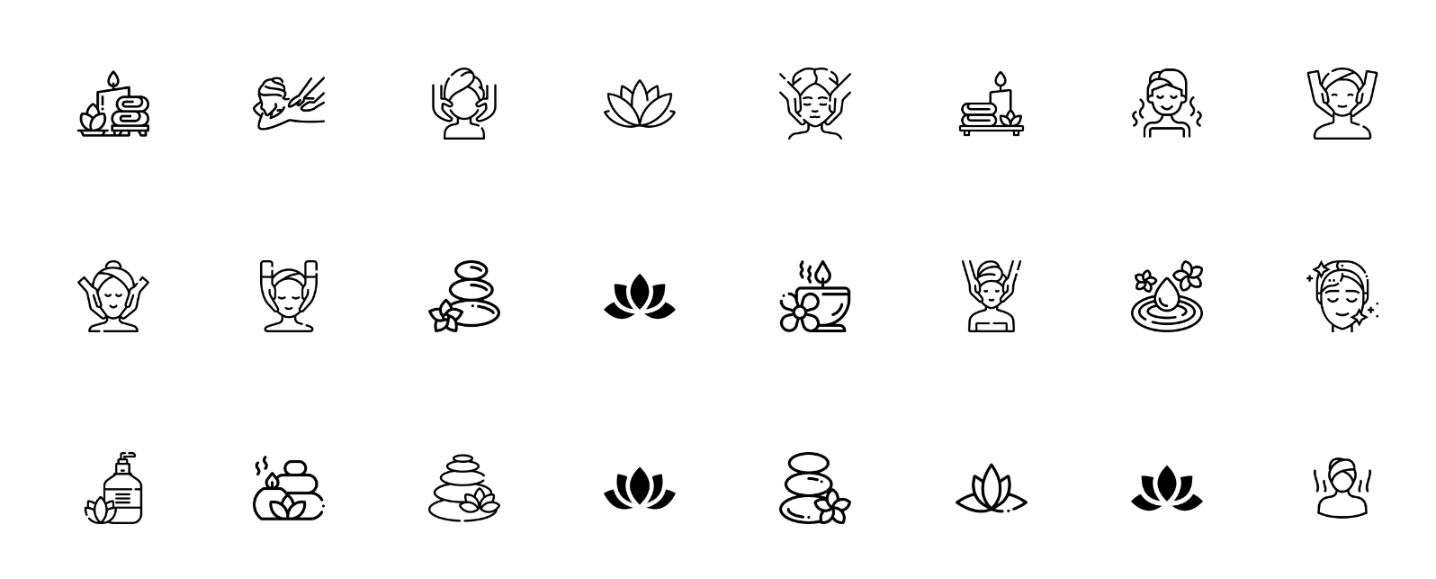 Free Unique Spa Icons