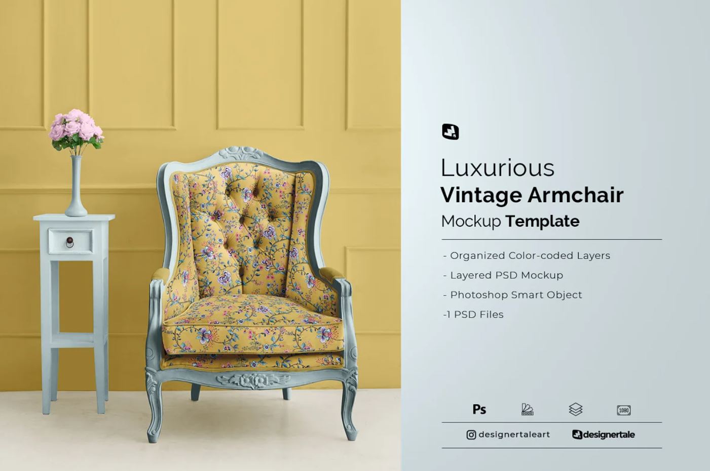 Furniture Design Mockup PSD