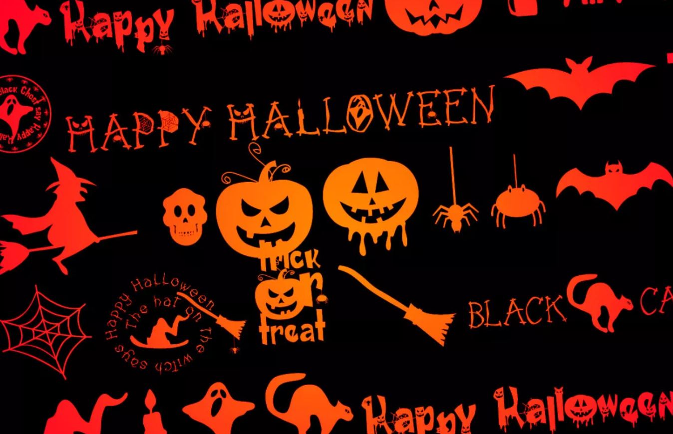 Halloween fonts for designing greeting cards and posters