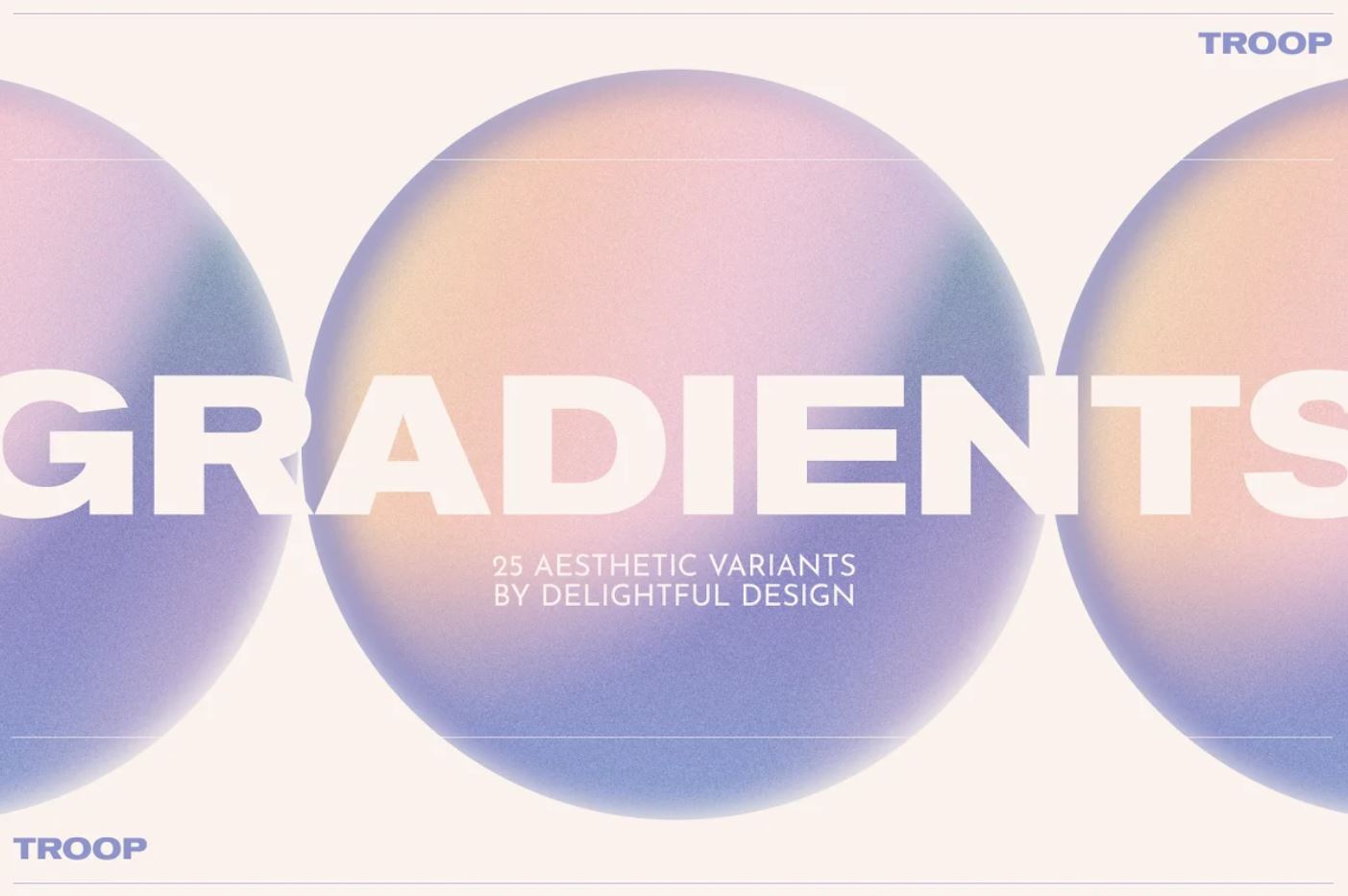 Gritty color gradients with aesthetic variations