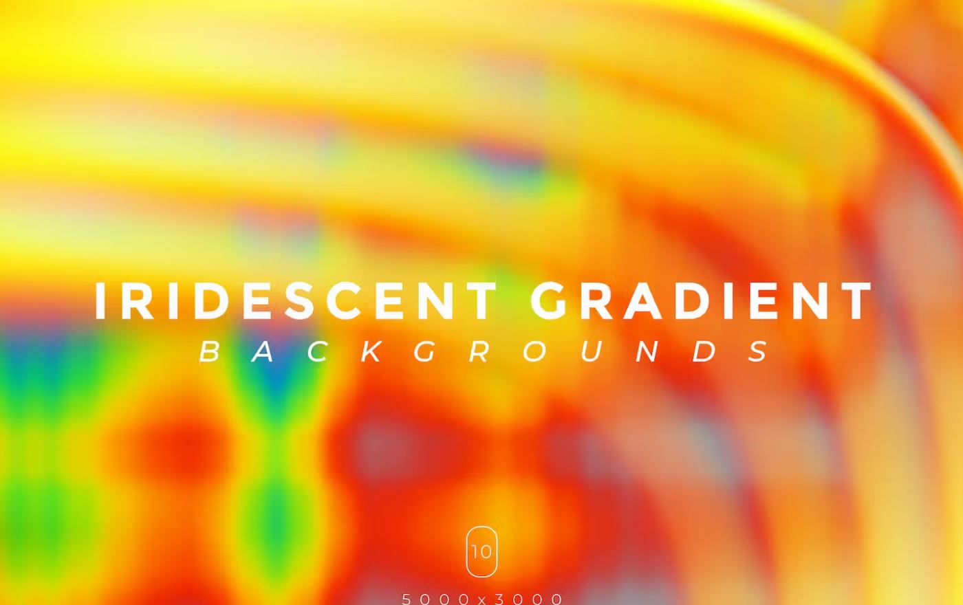 Professional iridescent gradient backgrounds set download
