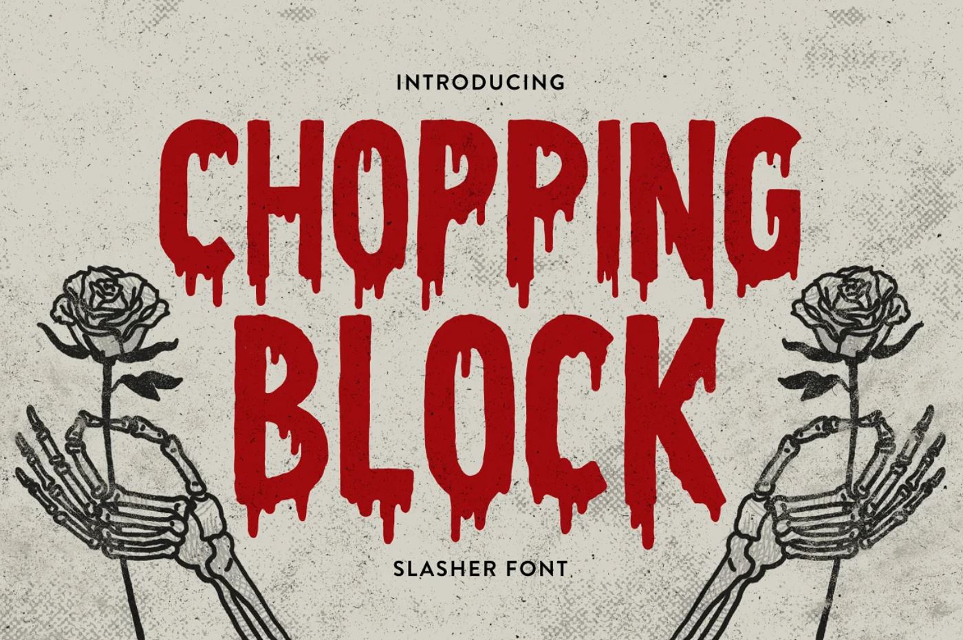 Blood dripping style font for horror movie titles