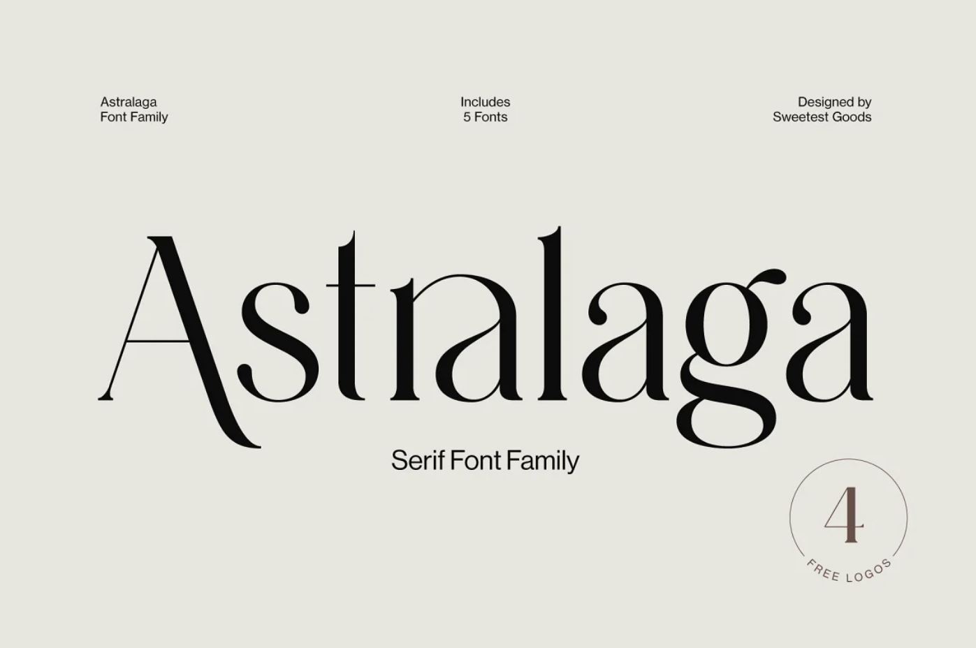 High Contrast Display and Luxury Typeface