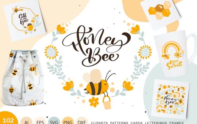 Honey-Bee-Vector