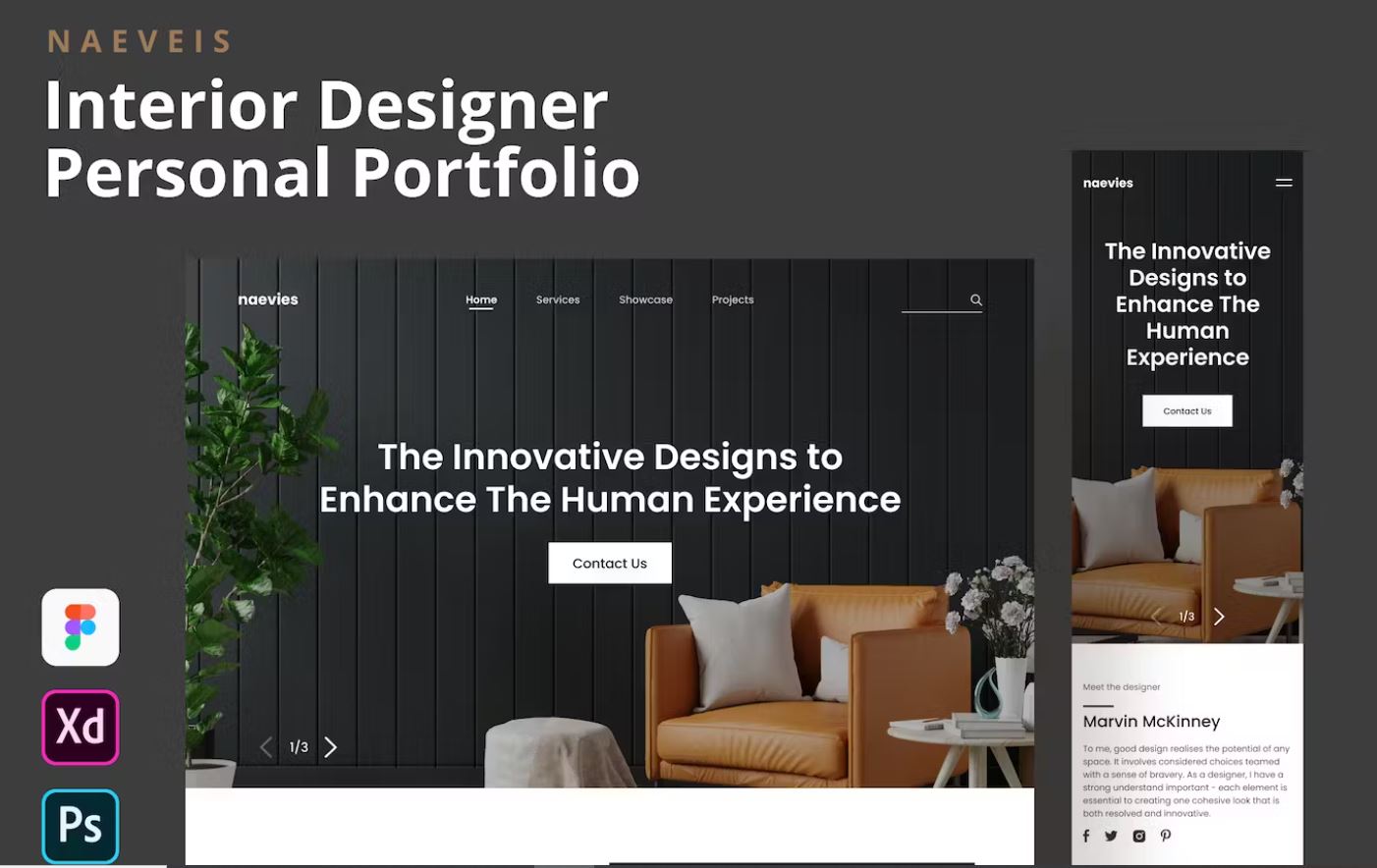 Creative web templates for interior business