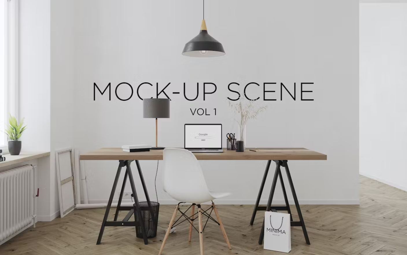 Professional Style Room Designing Mockup Download