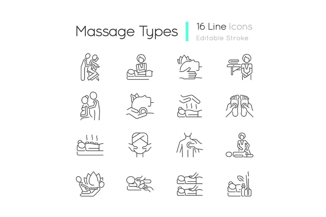 Massage-Icons-set