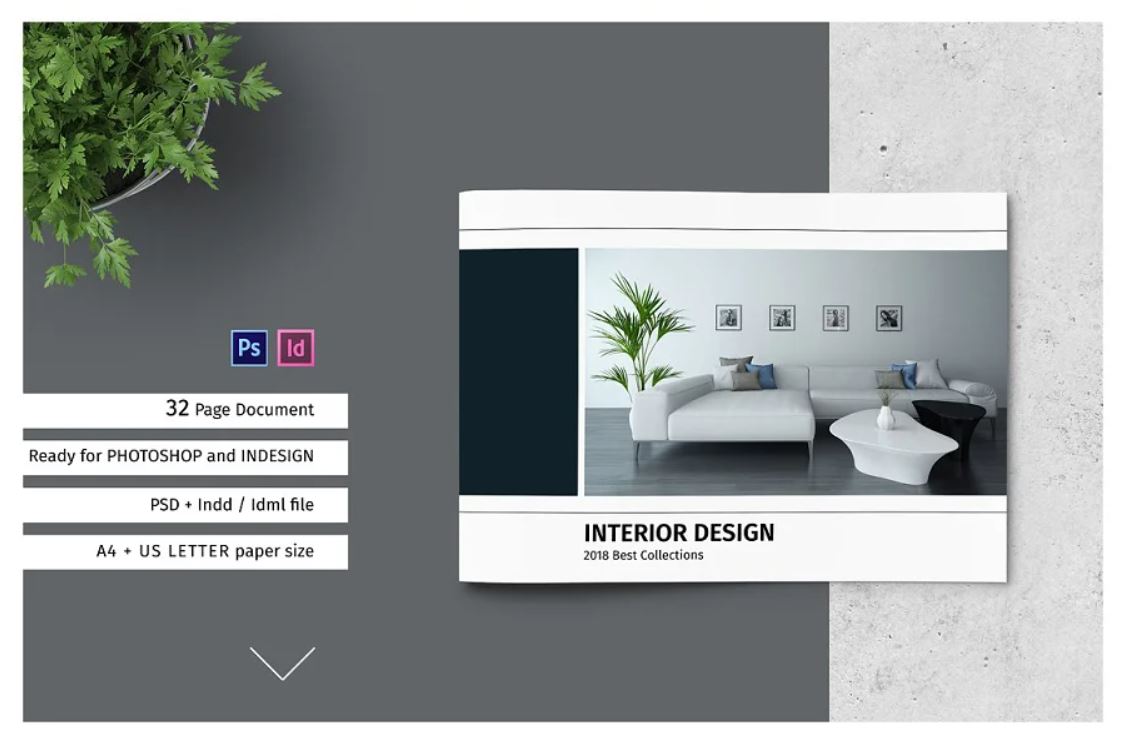 32 page interior design portfolio templates download