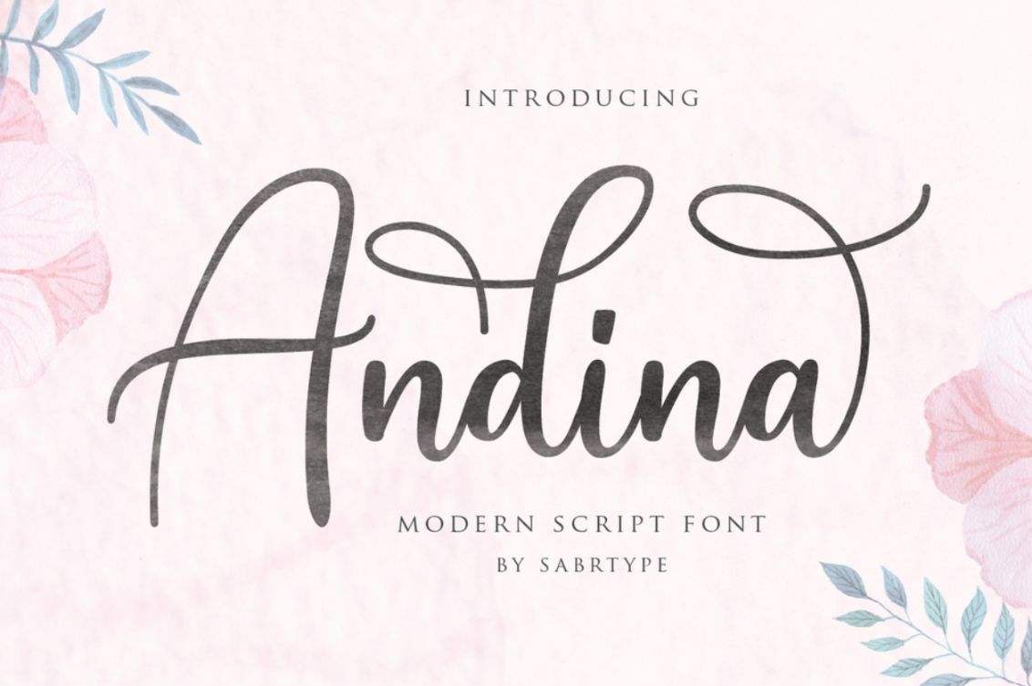 Modern Script Display Typeface
