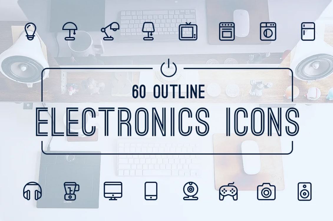 60 Modern Outline Technology Icons