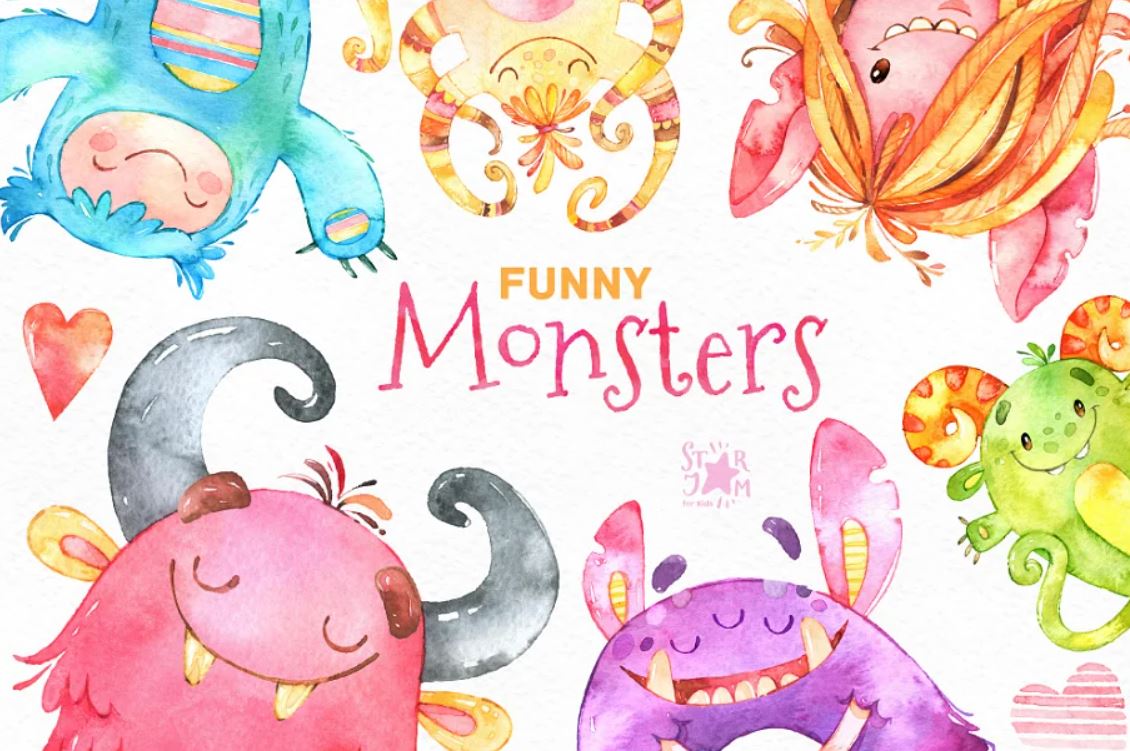 Monster-Illustrations-for-Kids