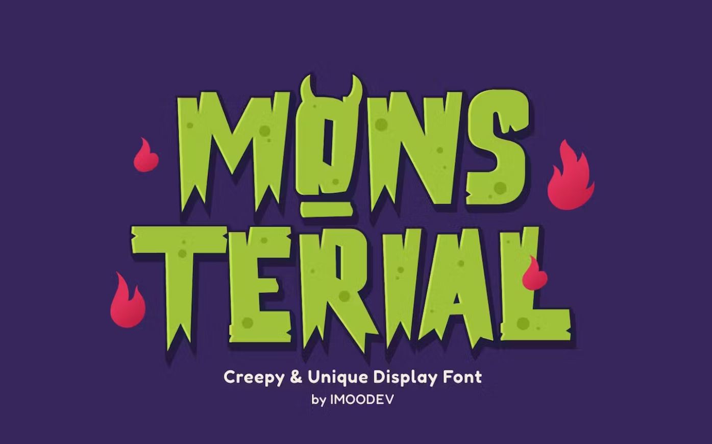 Cute and Creepy Style Font