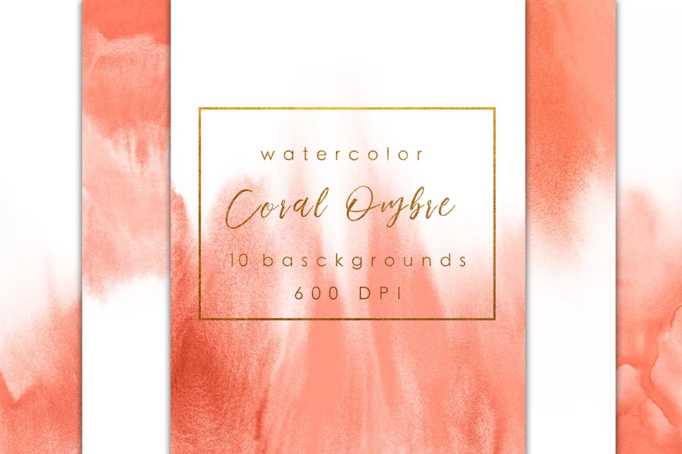 10 Coral Ombre Paper Texture with High Resolution