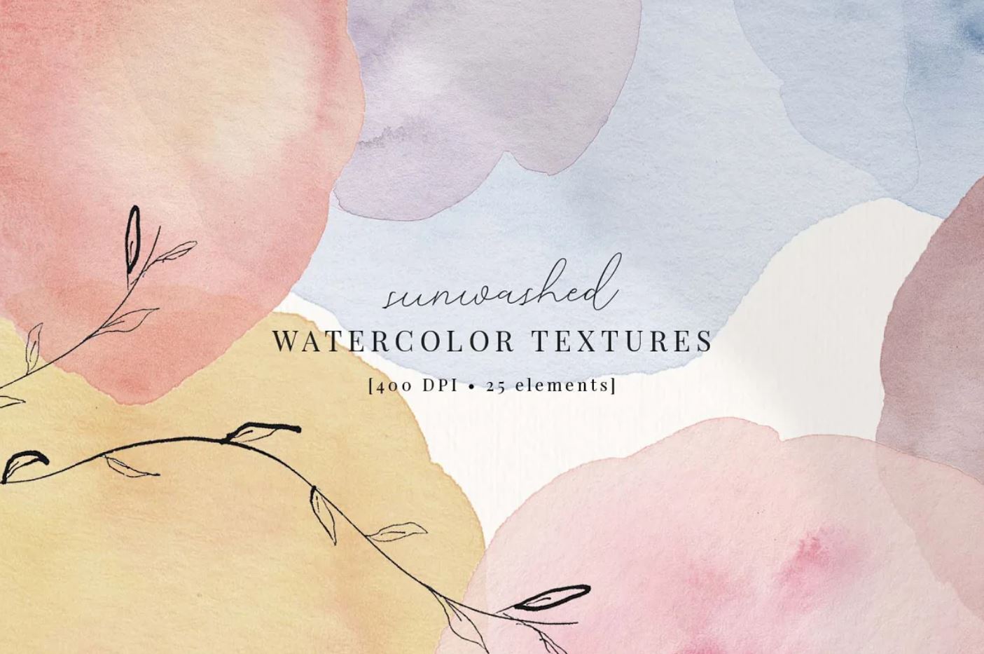 25 Watercolor Textures and Backgrounds