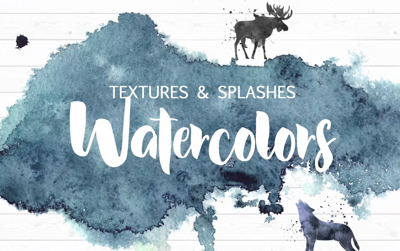 Watercolor Textures and Splashes for Photography