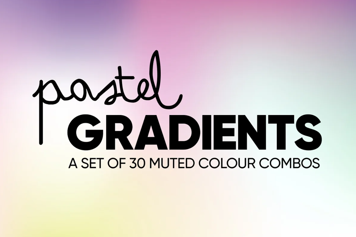 30 Multi Color Pastel Color Gradients Background