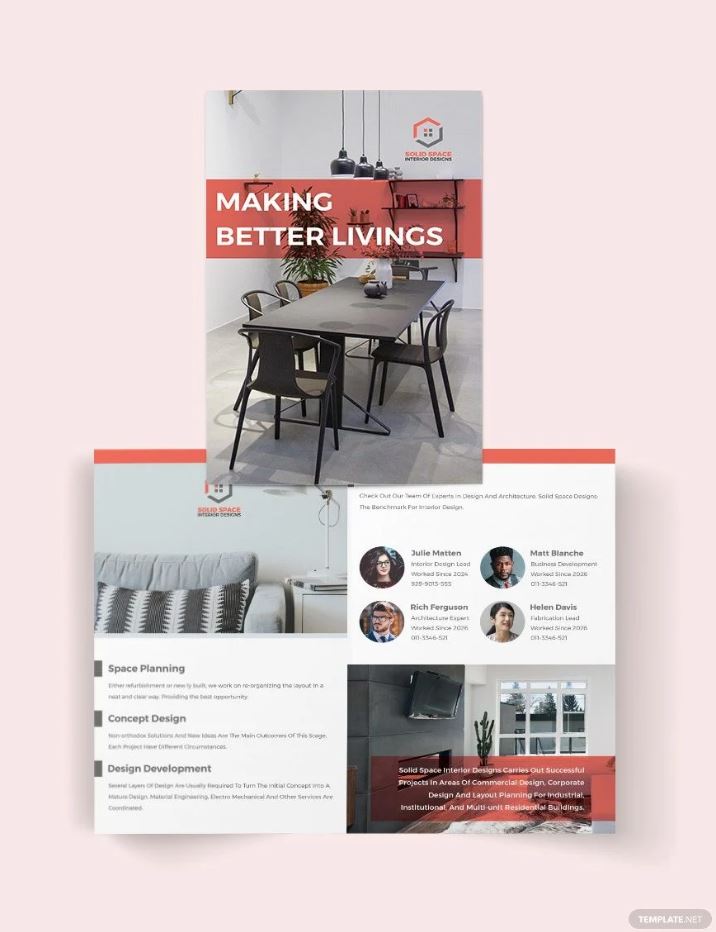 Free and unique advertising brochure template download