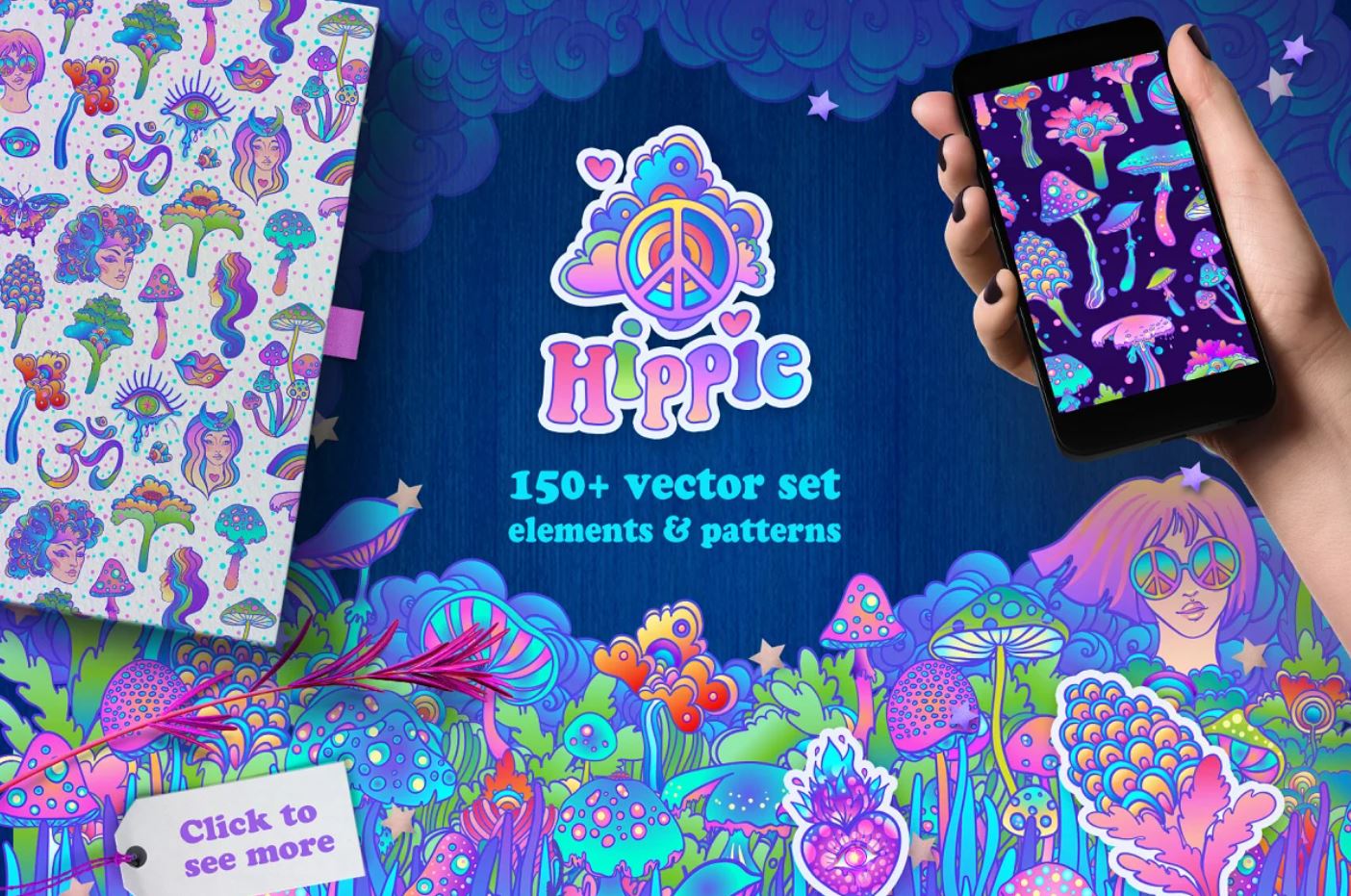 150 Different Psychedelic Graphics