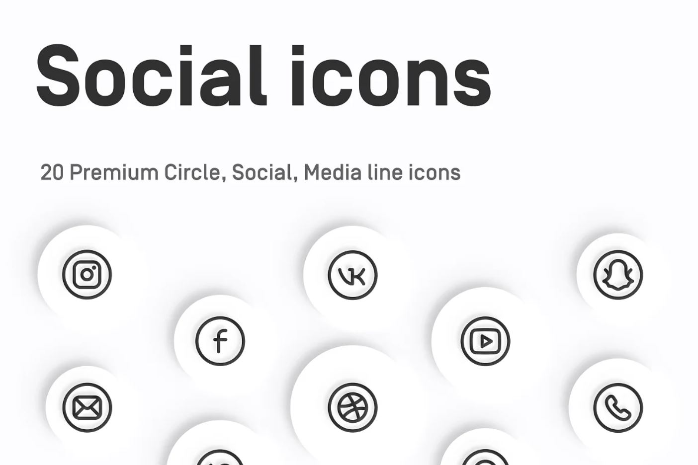 Round-social-media-icons