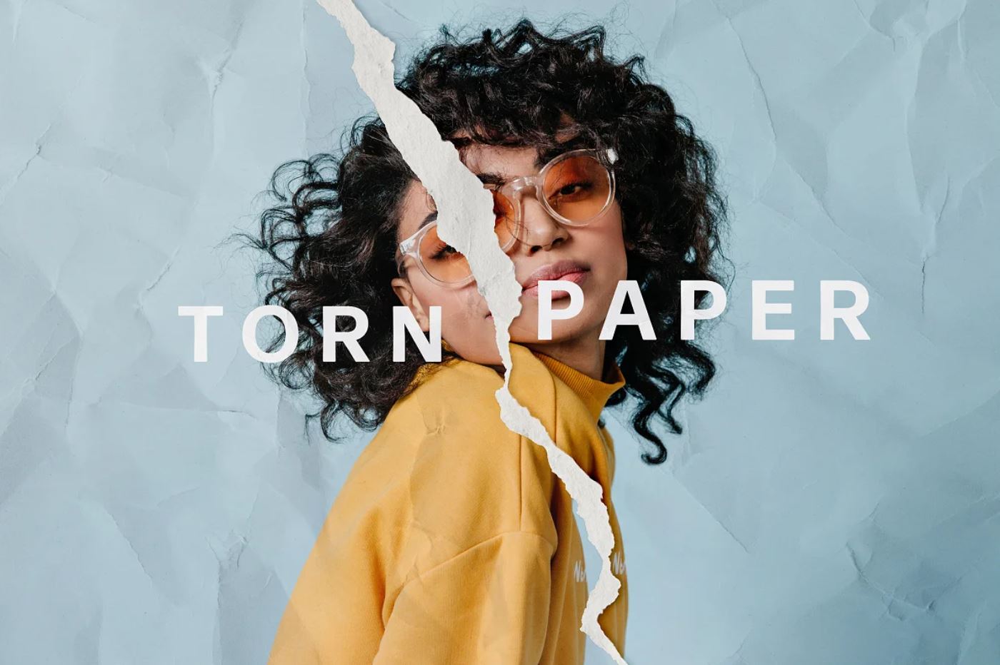 Torn Edge Paper Effect for Photoshop PSD Download