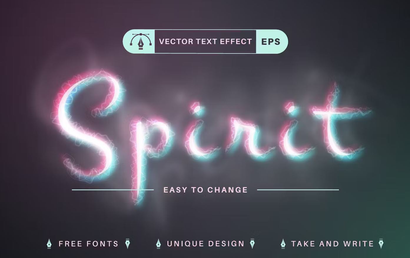 Vapor Style Text Effect EPS