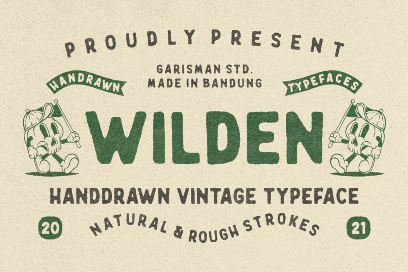 Natural and Rough Vintage Distressed Font download