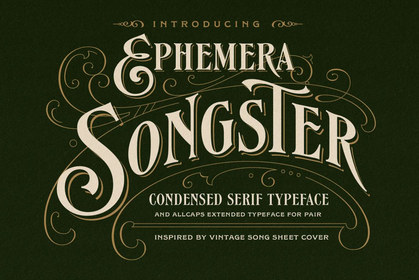 Vintage Style Labelling Typeface for Label Designing