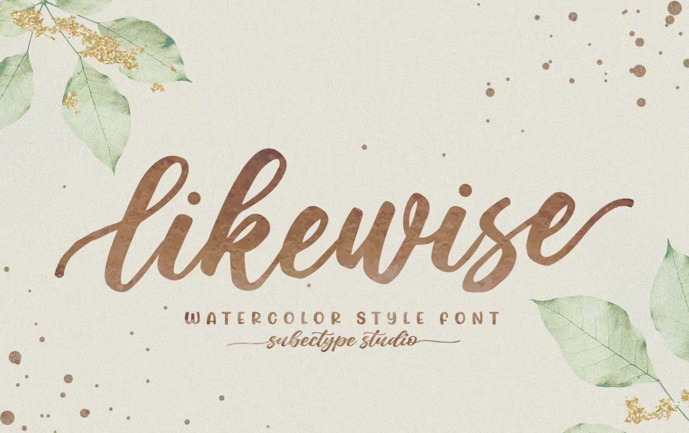 Watercolor-calligraphy-font