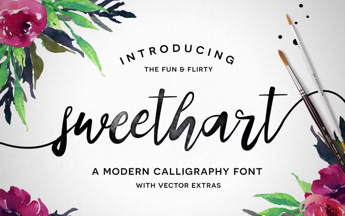Watercolor-font-for-logo