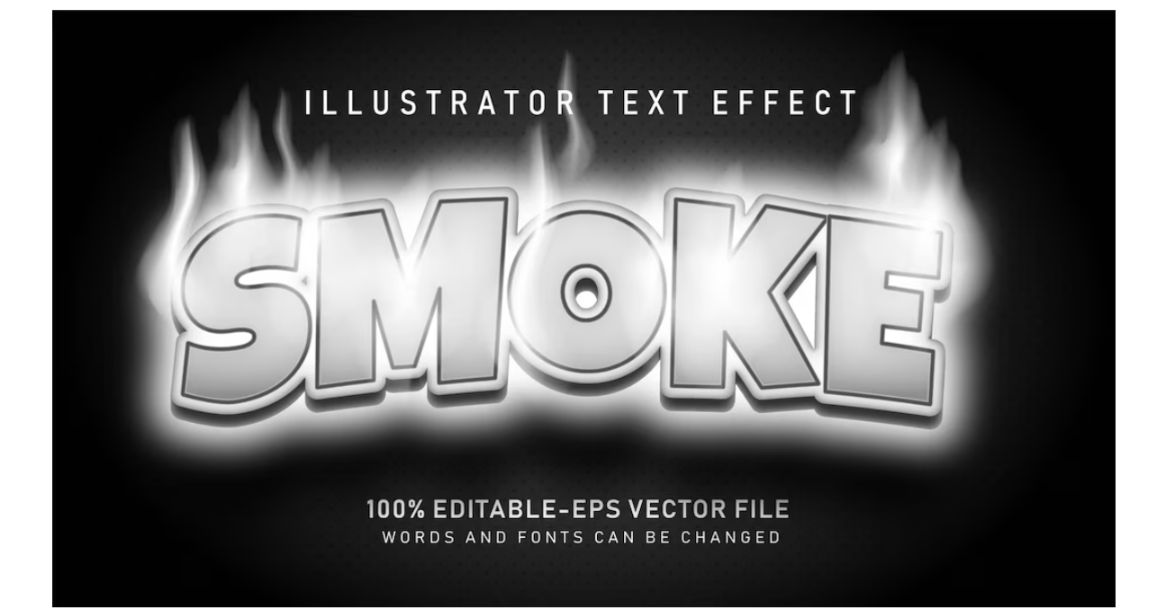 Free Smoke Typography Text