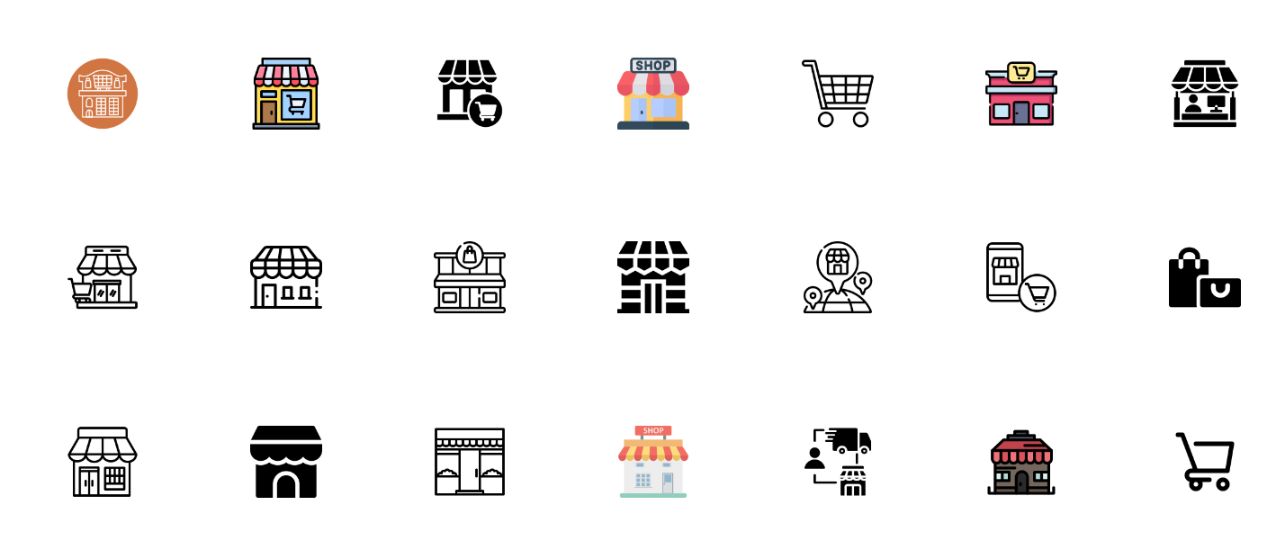 Free Store Icons Set