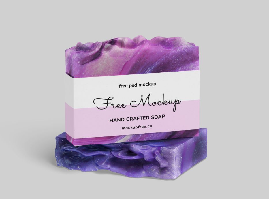 Hand Crafted Soap Mockup PSD