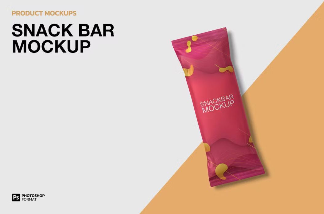 Creative Snack Branding Mockup PSD Fully Editable Template