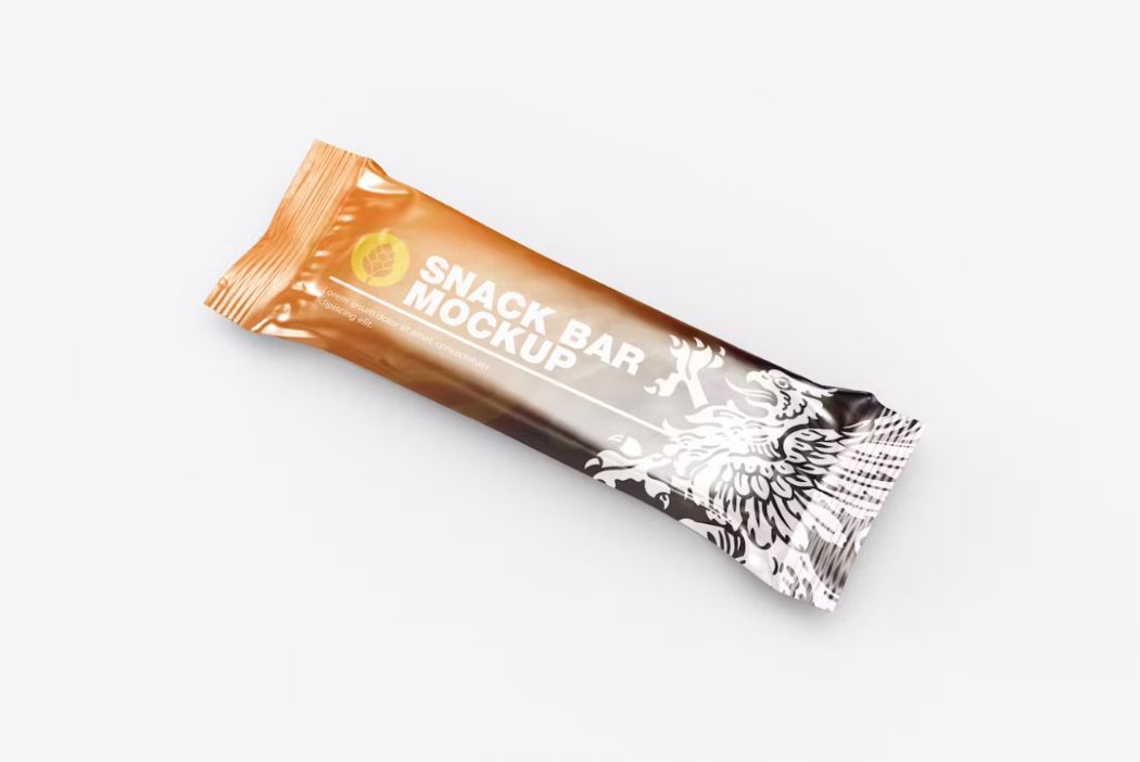 Metallic Wrapping Mockup PSD to Give a Glossy and Shiny look to the packaging design