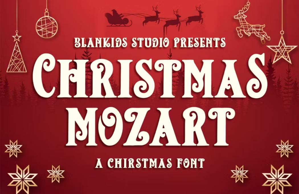 Playful Mozart Style Display Font Download