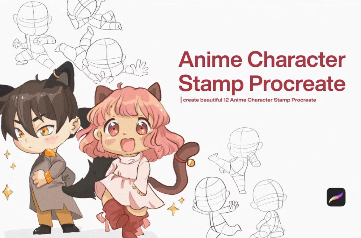 Anime Character Stamp Brushes