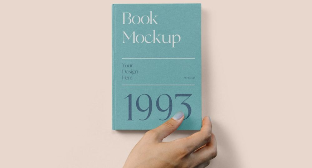 Free Book in Hand Mockup