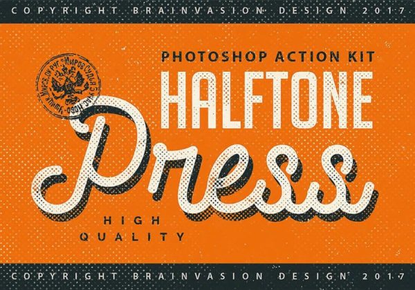 High Quality Halftone Press Action