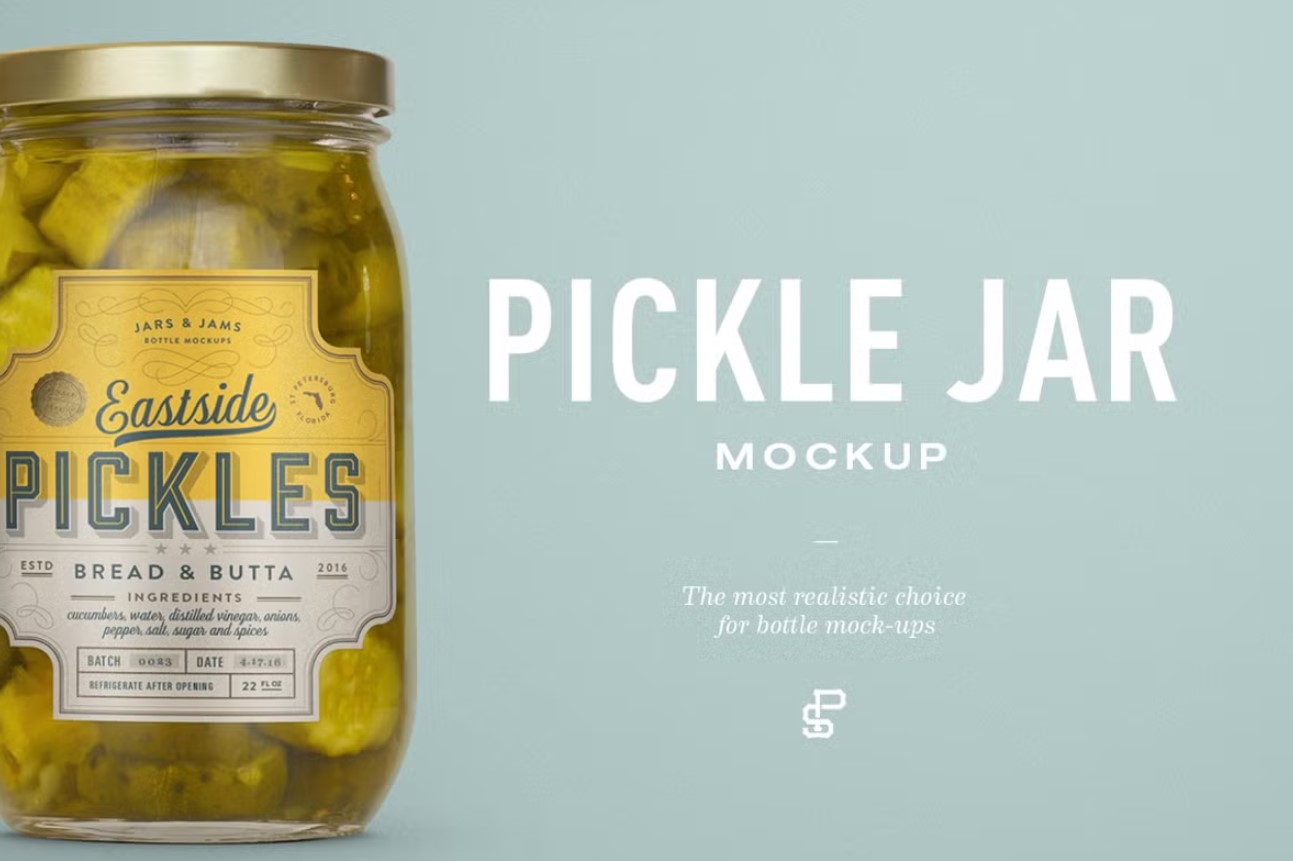 Realistic Jar Mockup PSD