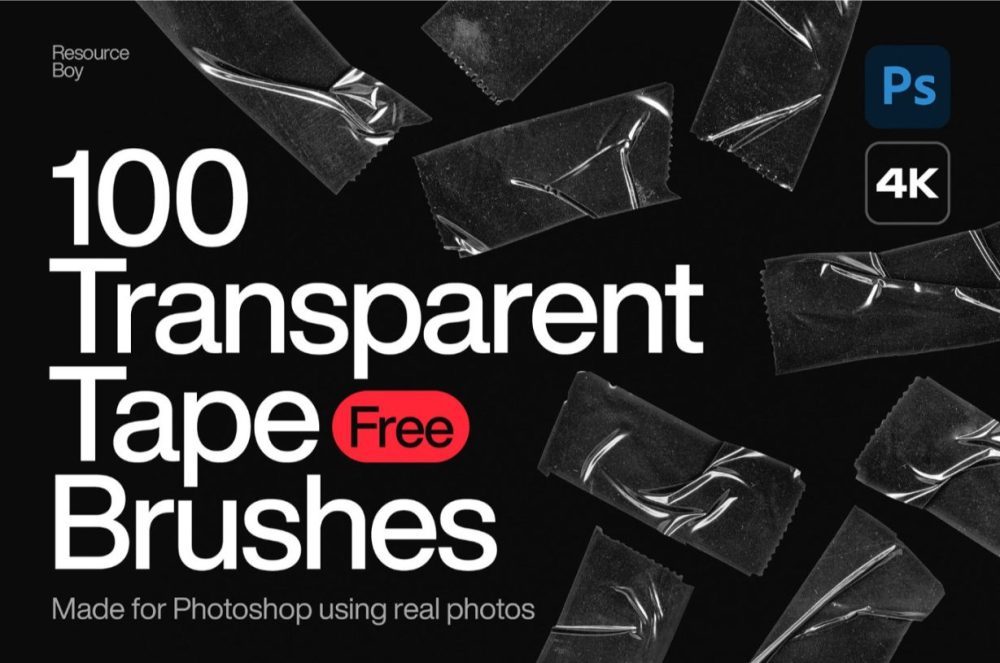 Free Transparent Tape Brushes