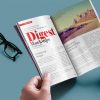 Digest Magazine Mocjup PSD
